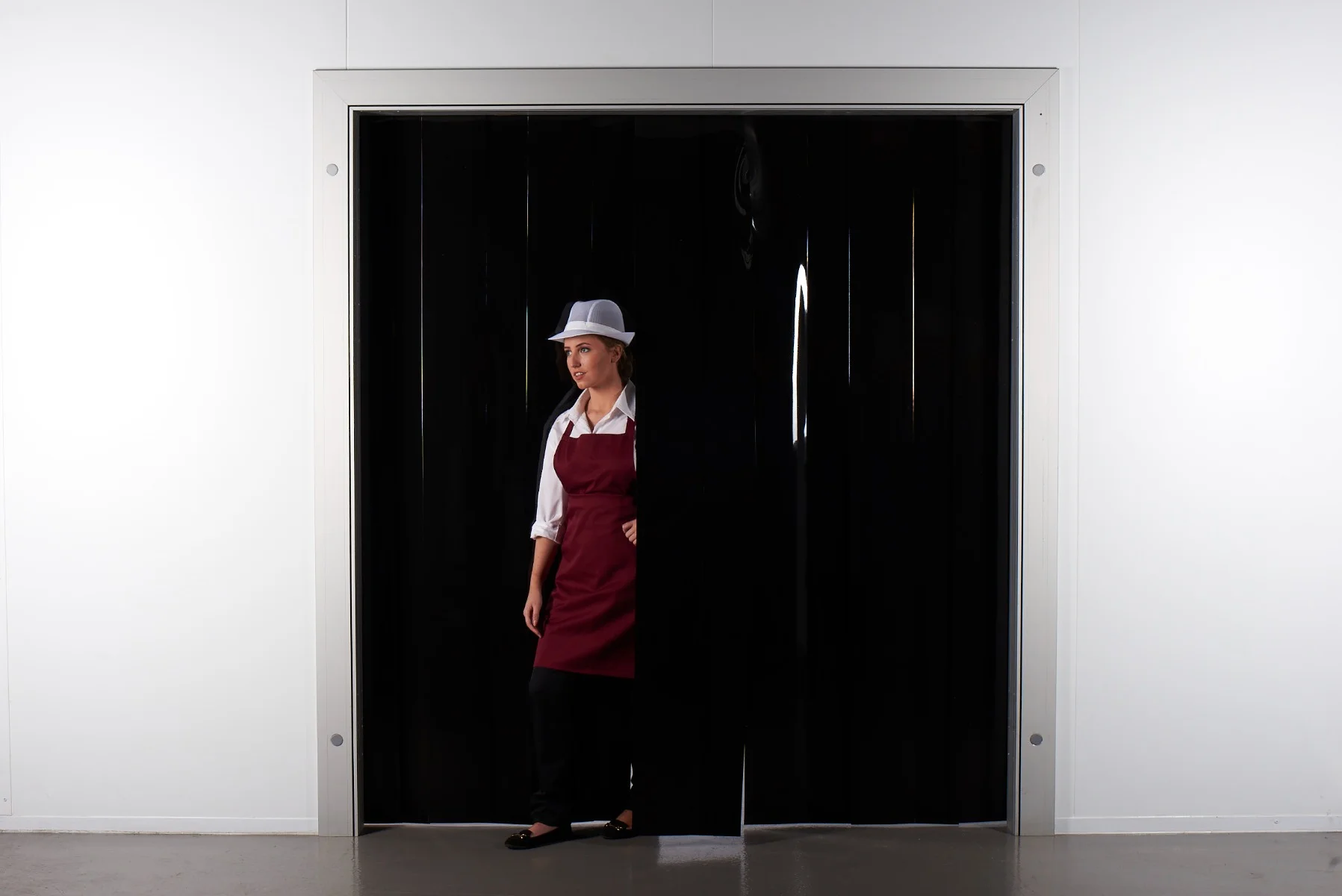 Cortinas Lamas de PVC Negras Opacas